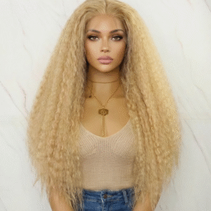 Perruque T-Part Blond Miel Futura– Ultra Naturelle & Résistante à la Chaleur