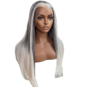 Perruque Longue 13x4 #4T60 – Silky Straight, Fibre Futura, Lace Front