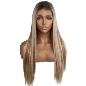 Perruque 13x6 Futura – Droite & Soyeuse, Ombre Highlight Sans Colle