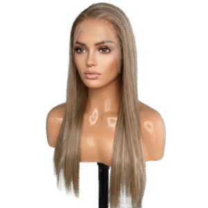 Perruque Longue Blonde – Lace Front 13x4 Futura, Lisse, Soyeuse & Ultra Naturelle
