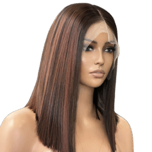 Perruque Bob Courte Ombre – 13x4 Lace Front Futura, Lisse, Soyeuse & Ultra Naturelle