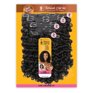 Sensationnel texturé Clip-Ins tissage synthétique boucles Kinks N Co Curl broyeur 10"