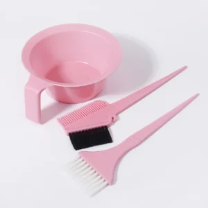 Ensemble de teinture pour cheveux 3 pièces, brosse professionnelle pour teinture capillaire, bol de teinture pour cheveux, adapté aux salons de coiffure, spécial pour perruques de vrais cheveux