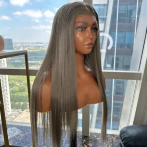 Long Silky Straight  Color Wigs Fiber Hair 13x4 Synthetic Lace Front Wigs