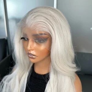 Long Body Wave Pre Plucked Hairline Half Hand Tied Wig 13x6 Glueless Futura Synthetic Hair Lace Front Wigs for Women