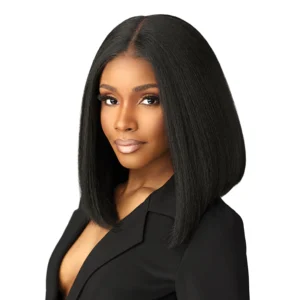 HD Lace Front Synthetic Wig  Glueless Chic Bob Lob Unit 8